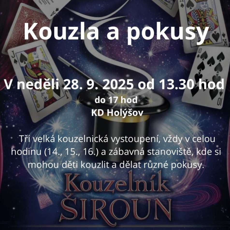 Kouzla a pokusy kouzelník Široun